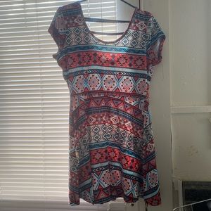 Aztec pattern dress